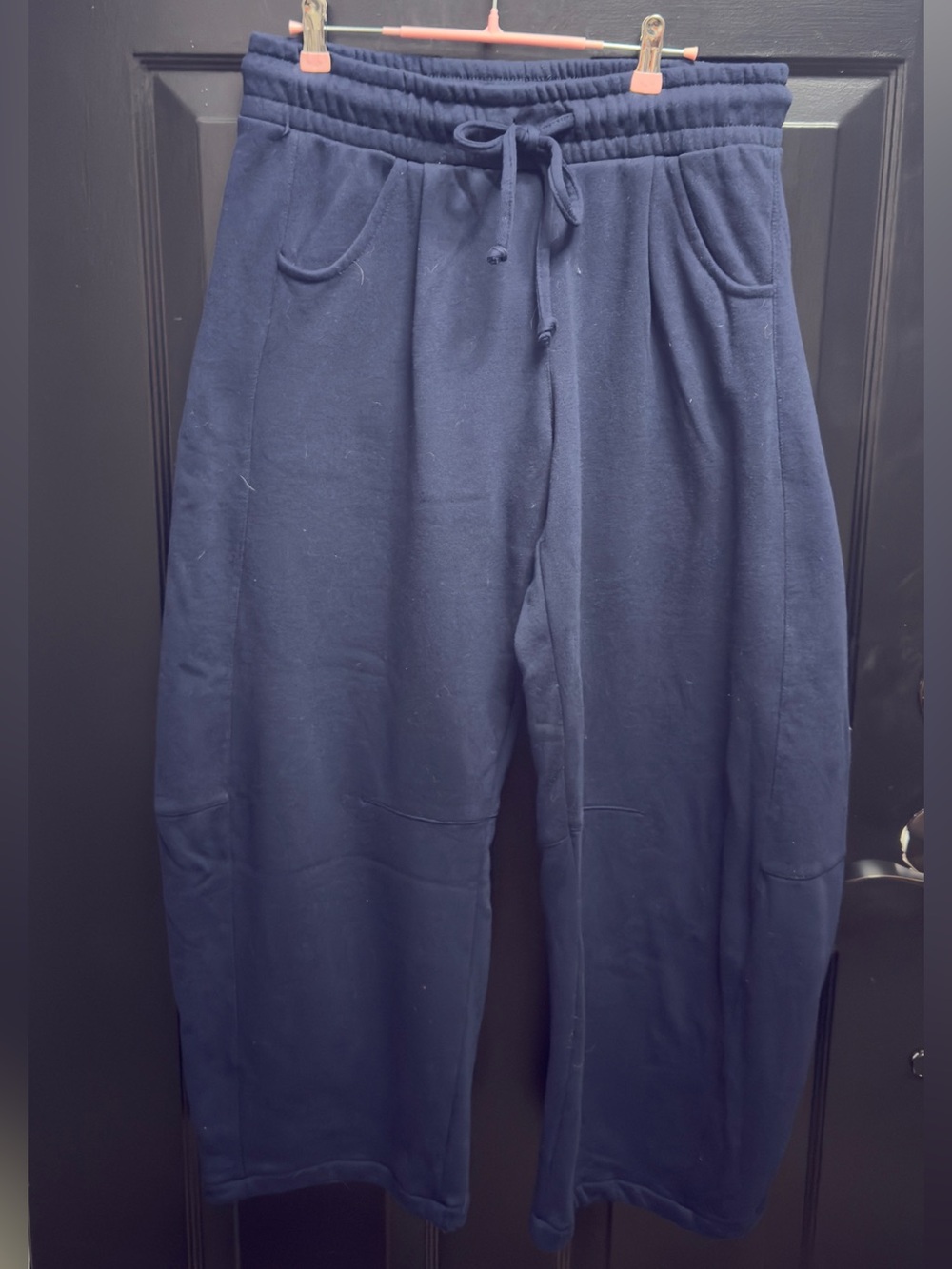 Reflex Navy Drawstring barrel sweats